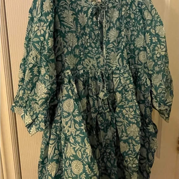 Daughters of India Blue Floral Mini Dress - Picture 10 of 10